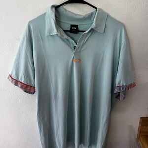 Oakley Light Blue Men's Polo Shirt